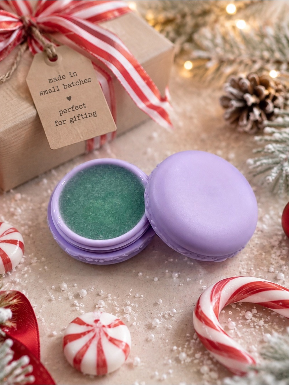Hand Crafted “Peppermint Sugar” Flavored Lip Scrub - Picture 3 of 3